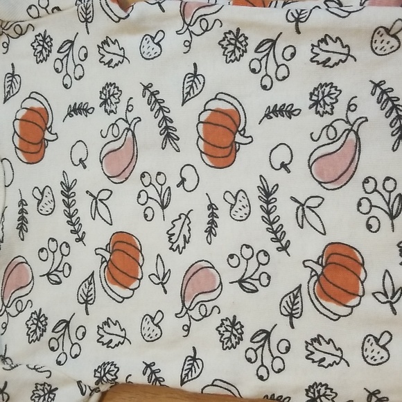 Koalababy orange/peach and white pumpkin print top 6-9 months NWT - Picture 4 of 5